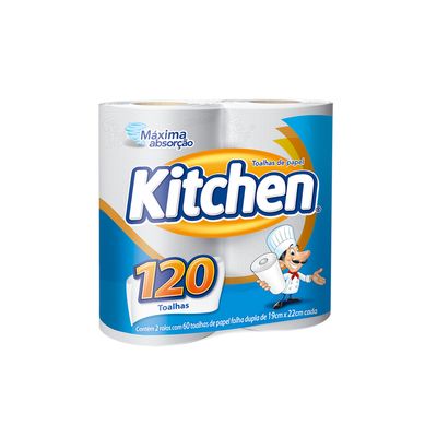 Papel Toalha Kitchen com 2 Unidades