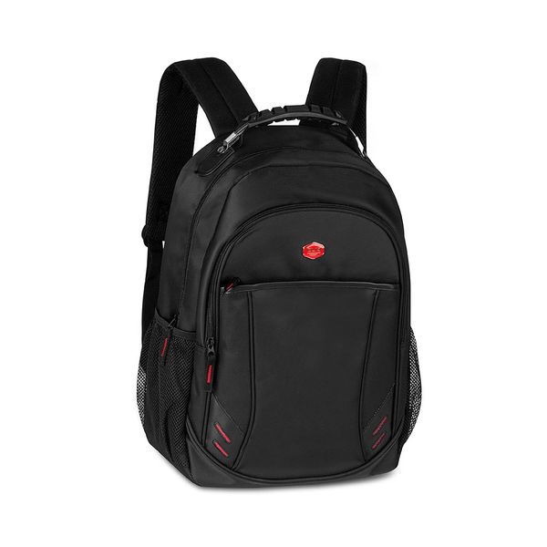 Mochila Laptop Clio Style Executiva Cabo de Aço Preta 18" com 2 Divisórias