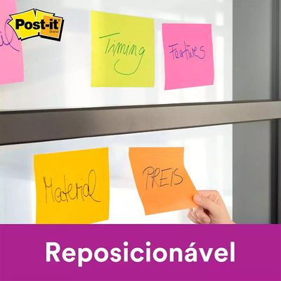 Bloco Adesivo Post It 3M Cubo Tropical 76x76mm 450 Folhas