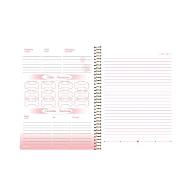 Caderno Universitário Foroni Smoogies Pets 1 Matéria 80 Folhas Capas Diversas - Item Sortido