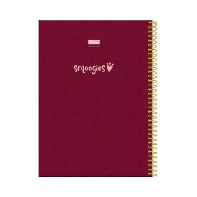 Caderno Universitário Foroni Smoogies Pets 1 Matéria 80 Folhas Capas Diversas - Item Sortido