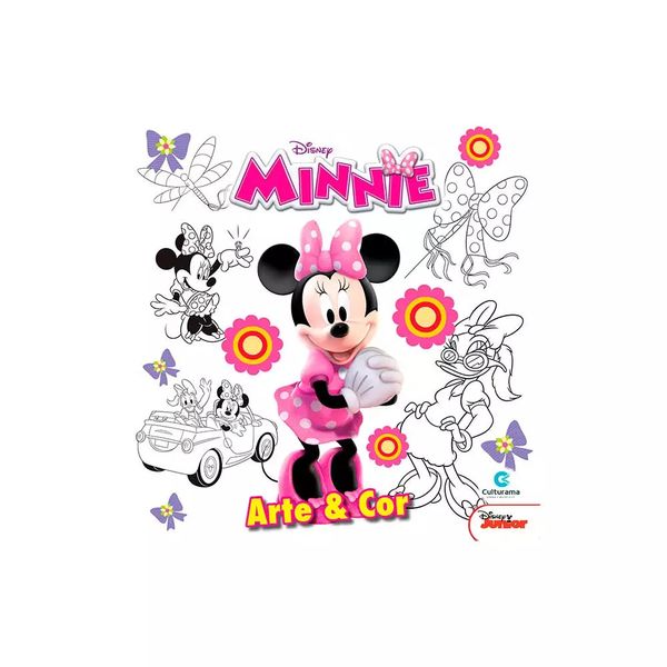 Livro Infantil Culturama Arte e Cor Disney Minnie