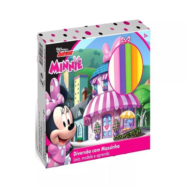 Livro Infantil Dcl Kit Diversão para Ler e Brincar com 06 Massinhas para Atividades Minnie