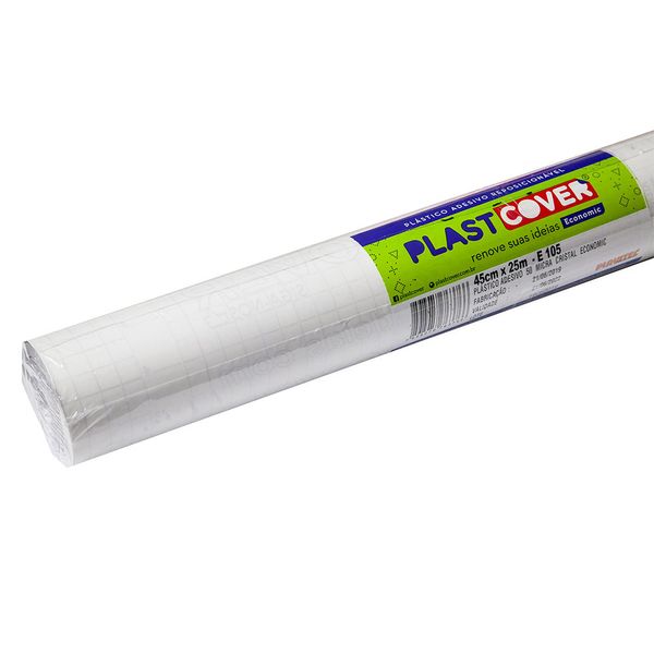 Plástico Adesivo Plastcover Liso Transparente Cristal 45cmx2m