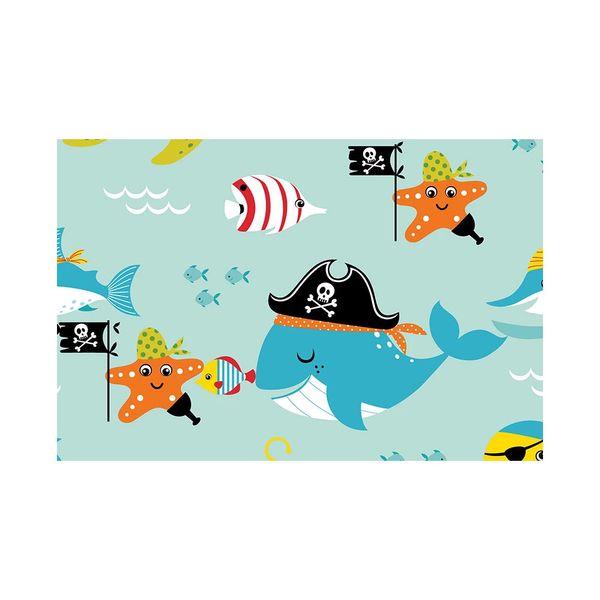 Plástico Adesivo Contact Decorado Piratas 45cmx2m