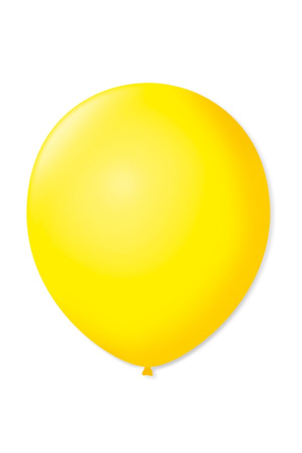 Balão São Roque Imperial Nº7 com 50 Unidades Amarelo Citrino
