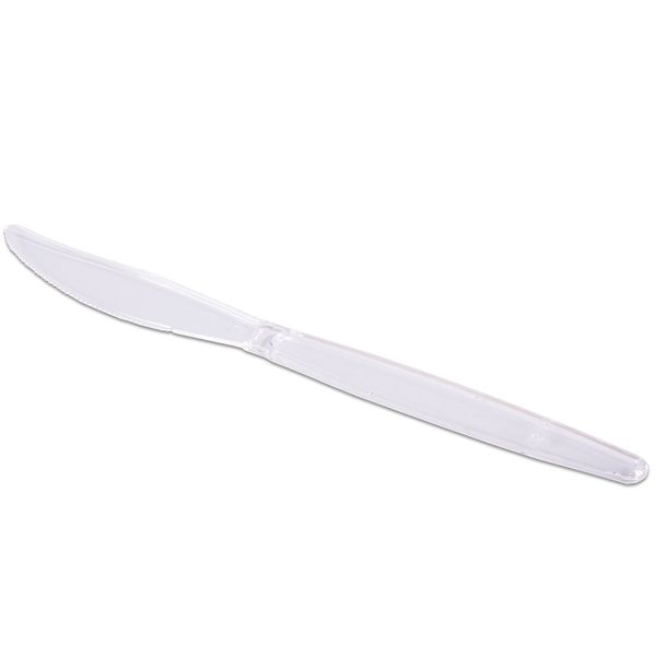 Faca de Plástico Prafesta Master com 50 Unidades Cristal