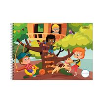 Caderno Cartografia Tilibra Espiral Capa Dura Meia Pauta Sapeca Menino 40 Folhas Capas Diversas