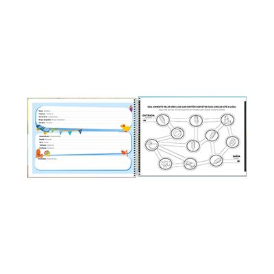 Caderno Cartografia Tilibra Espiral Capa Dura Meia Pauta Sapeca Menino 40 Folhas Capas Diversas