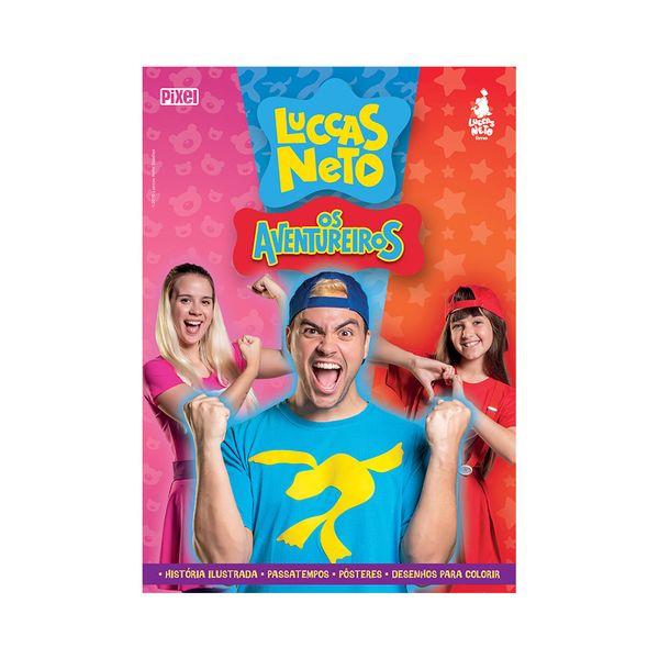 Livro Infantil Pixel Luccas Neto Os Aventureiros