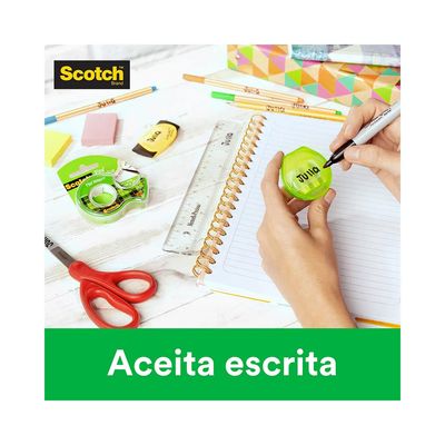 Fita Adesiva Mágica Scoth 3M 12mmx10m com 2 Rolos e Dispensador