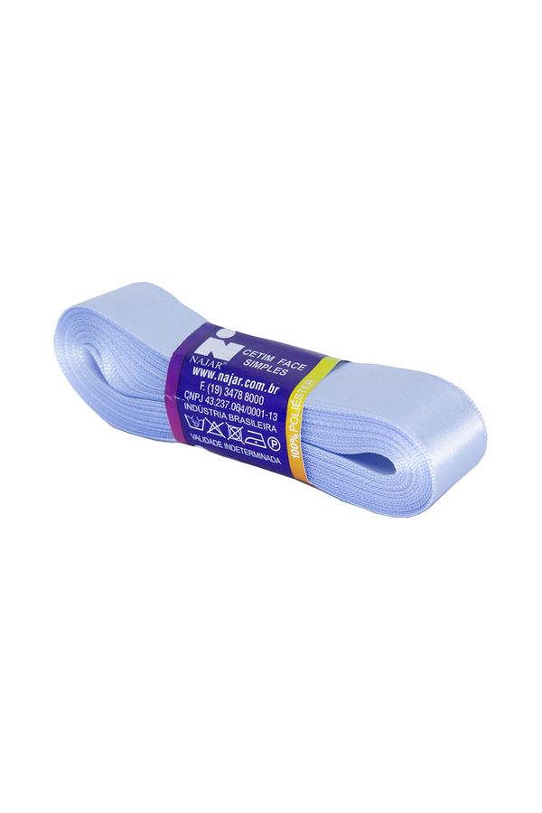 Fita de Cetim Nº05 22mm Peça com 10m Azul Bebê