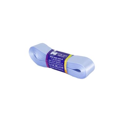 Fita de Cetim Nº05 22mm Peça com 10m Azul Bebê