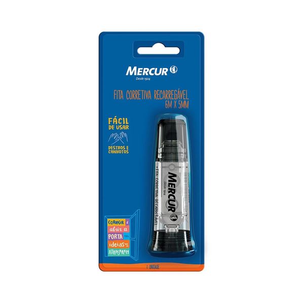 Fita Corretiva Mercur Design Preto 6m