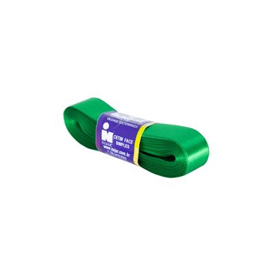 Fita de Cetim Nº05 22mm Peça com 10m Verde Bandeira