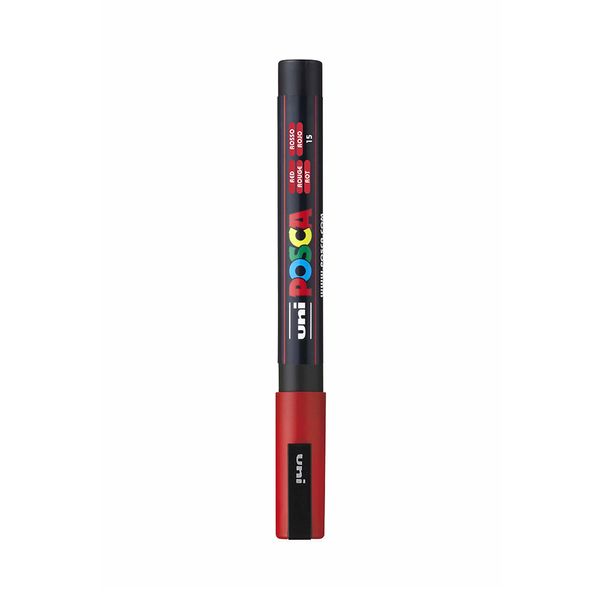 Marcador Multiuso Uniball Artes Posca Ponta Média Vermelho 1.3mm