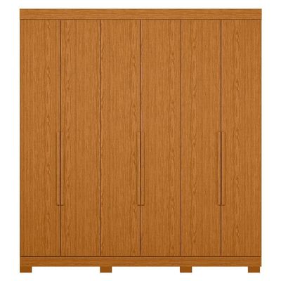 Guarda Roupa Casal 200cm 6 Portas Viny A02 Cinamomo - Mpozenato