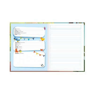 Caderno Caligrafia Tilibra Brochura Capa Dura Sapeca Masculino 40 Folhas Capas Diversas