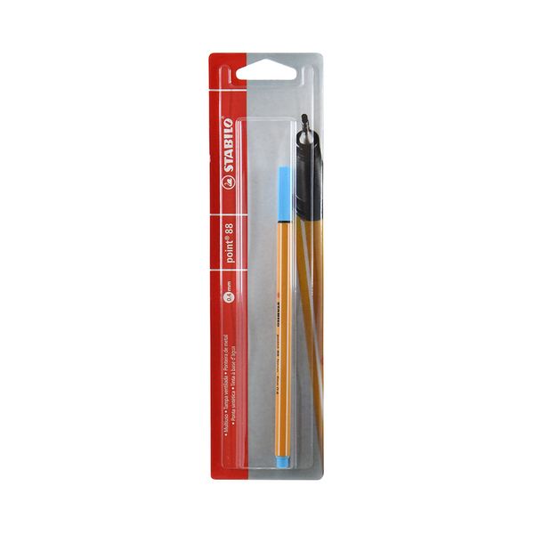 Caneta Hidrográfica Stabilo Point 88 Fine Azul Neon 0.4mm