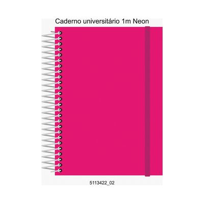Caderno Universitário Confetti Espiral Le Full Neon 1 Matéria Capas Diversas - Item Sortido