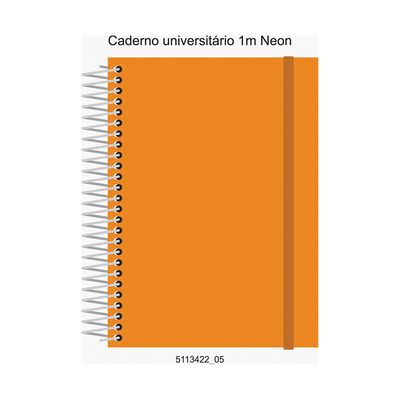 Caderno Universitário Confetti Espiral Le Full Neon 1 Matéria Capas Diversas - Item Sortido