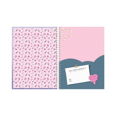 Caderno Universitário Foroni Amigas para Sempre 1 Matéria 80 Folhas Capas Diversas - Item Sortido