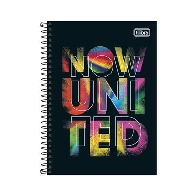 Caderno Espiral Tilibra Capa Dura 1/4 Now United Capas Diversas - Item Sortido