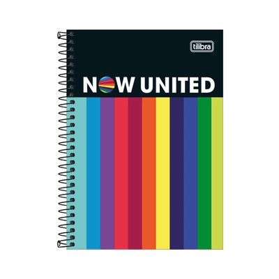 Caderno Espiral Tilibra Capa Dura 1/4 Now United Capas Diversas - Item Sortido