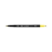 Marcador Artístico Cis Dual Brush Fine Aquarelável Amarelo Neon 0.8mm