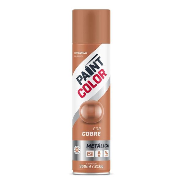 Tinta Spray Paintcolor Metálica Cobre 350ml
