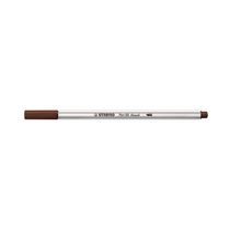 Caneta Hidrográfica Stabilo Pen 68 Brush Aquarelável Marrom Escuro