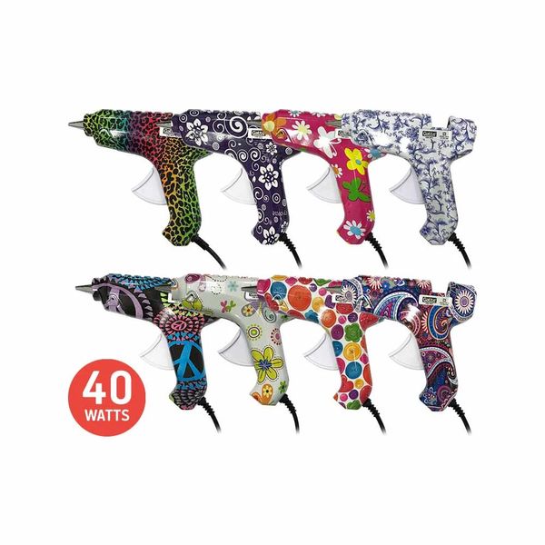 Pistola Cola Quente Grande 40W Colorido Fantasia