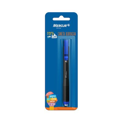 Caneta Borracha Mercur Design Azul 6,6mm
