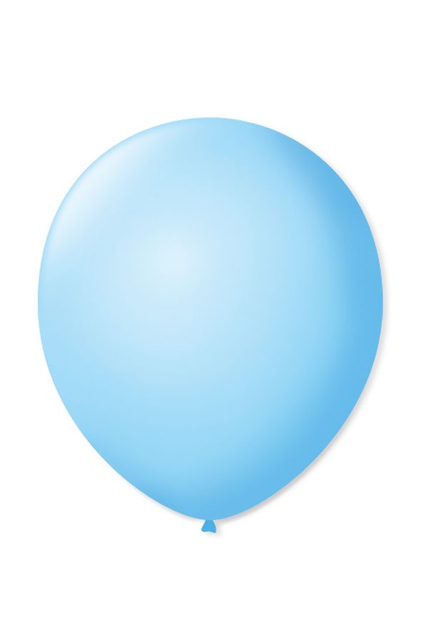 Balão São Roque Imperial Nº7 com 50 Unidades Azul Bebê