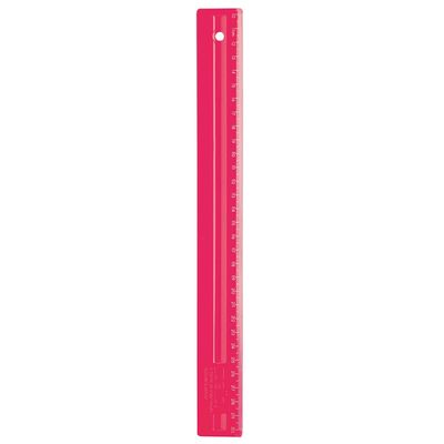 Régua Escolar Dello Full Collor Pink 30cm