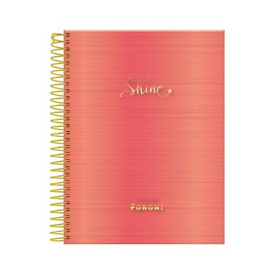 Caderno College Foroni Espiral Shine 1 Matéria 80 Folhas - Item Sortido