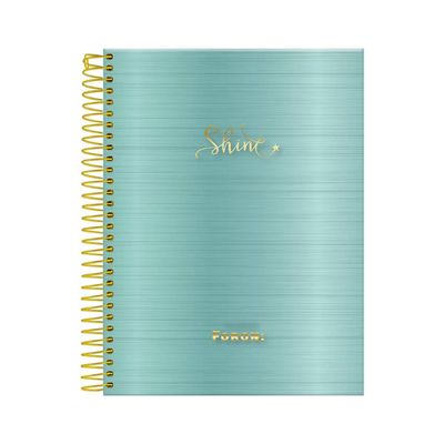 Caderno College Foroni Espiral Shine 1 Matéria 80 Folhas - Item Sortido