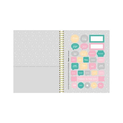 Caderno College Foroni Espiral Shine 1 Matéria 80 Folhas - Item Sortido