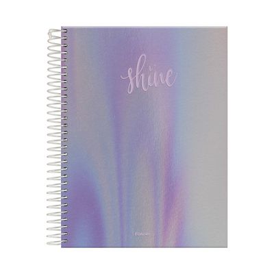 Caderno College Foroni Espiral Shine 1 Matéria 80 Folhas - Item Sortido