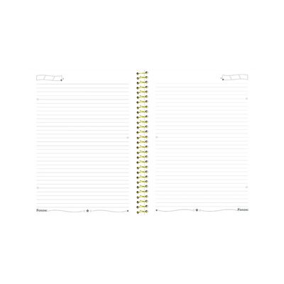 Caderno College Foroni Espiral Shine 1 Matéria 80 Folhas - Item Sortido
