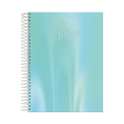 Caderno College Foroni Espiral Shine 1 Matéria 80 Folhas - Item Sortido