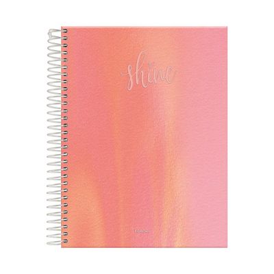 Caderno College Foroni Espiral Shine 1 Matéria 80 Folhas - Item Sortido