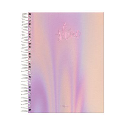 Caderno College Foroni Espiral Shine 1 Matéria 80 Folhas - Item Sortido