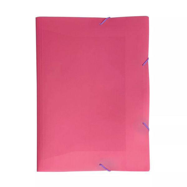 Pasta Aba Elástico Dello 1/2 Ofício Full Color Pink