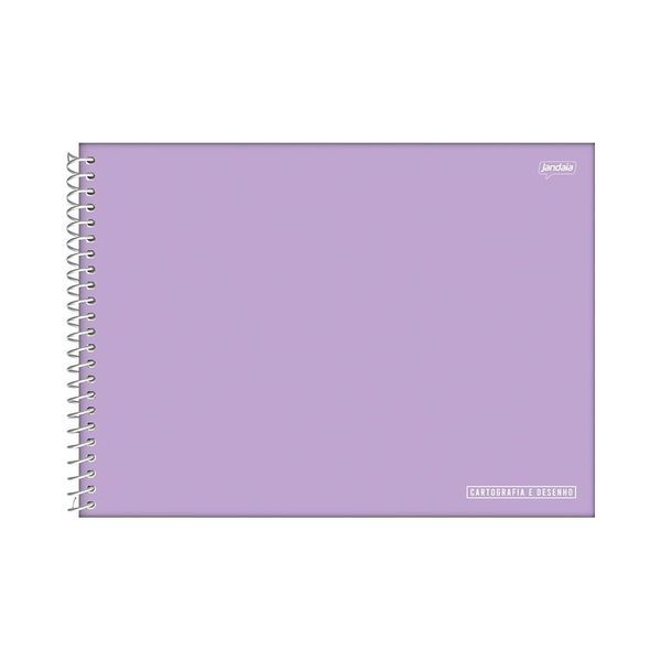 Caderno Cartografia Jandaia Espiral Capa Dura Le Basic Color 96 Folhas - Item Sortido