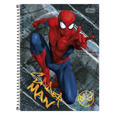 Caderno Universitário Spider Man 1 Matéria 80 Folhas - Item Sortido