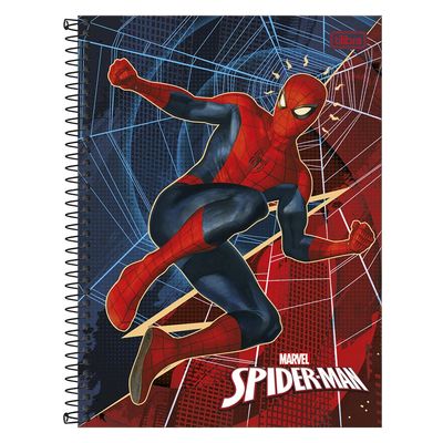Caderno Universitário Spider Man 1 Matéria 80 Folhas - Item Sortido