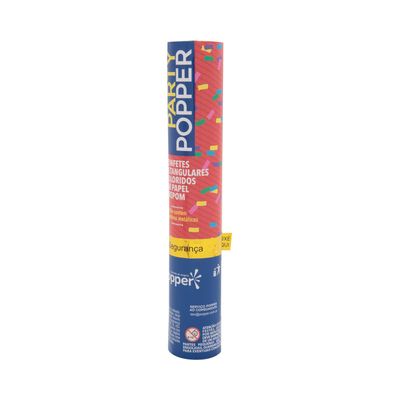 Lança Confete Popper Party Popper Confetes Coloridos 30cm