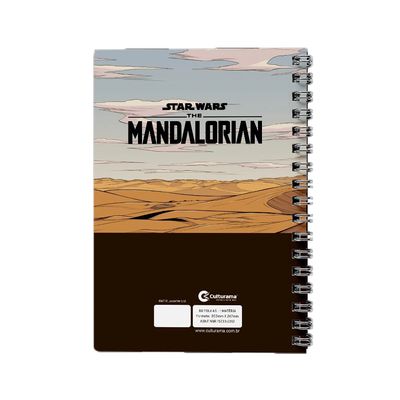 Caderno Universitário Culturama The Mandalorian 1 Matéria 80 Folhas