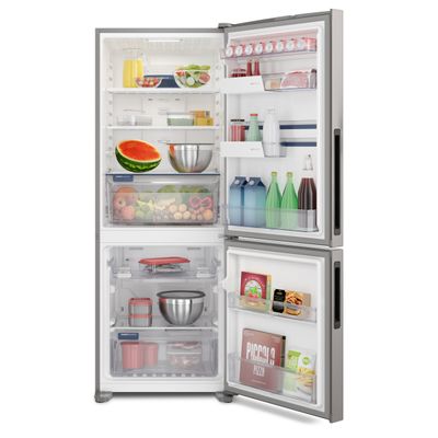 Geladeira Electrolux Frost Free Inverter 490L Experience Inverse cor Inox Look (IB51S) 127V